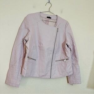Apt.9 Faux Leather Moto Jacket Women Size XL Color Pink
